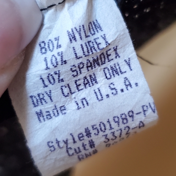 BLACK SHIMMERY Y2K EVENING DRESS! - Picture 14 of 15